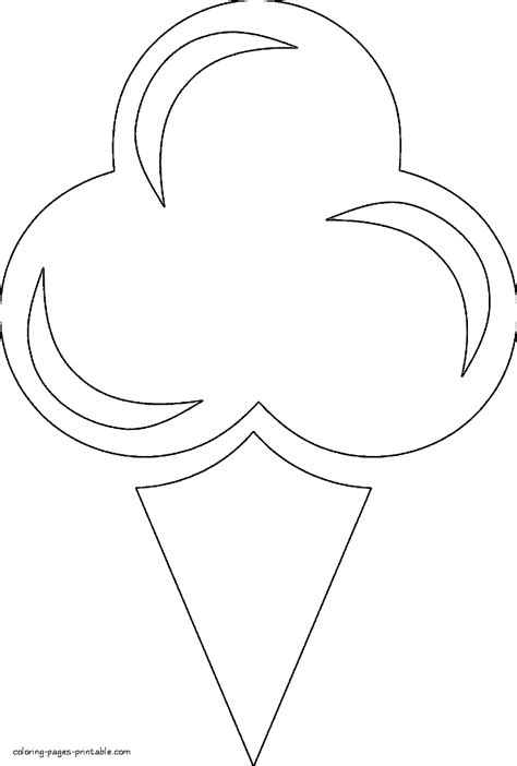 ice cream coloring page  preschoolers coloring pages printablecom