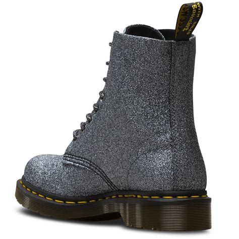 dr martens pascal retro  boots  pewter glitter
