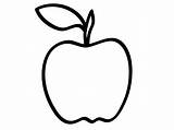 Apple Coloring Pages Printable Print sketch template