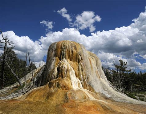 The Orange Spring Mound At Yellowstone National Park