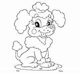 Poodle Coloring Skirt Drawing Getdrawings Coloringcrew Dogs sketch template
