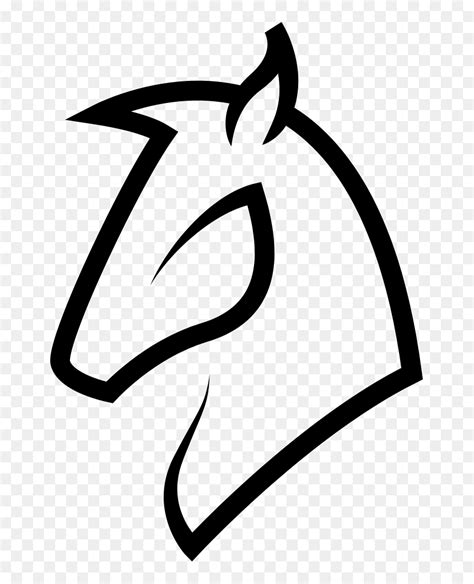 horse head outline simple  horse head outline   clip