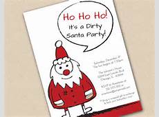 Dirty Santa Holiday Party Invitation on Etsy