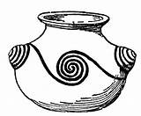 Pottery Clipart Jar Sketch Fire Pueblo Clip Cliparts Spirals Library Gif Etc Medium Large sketch template