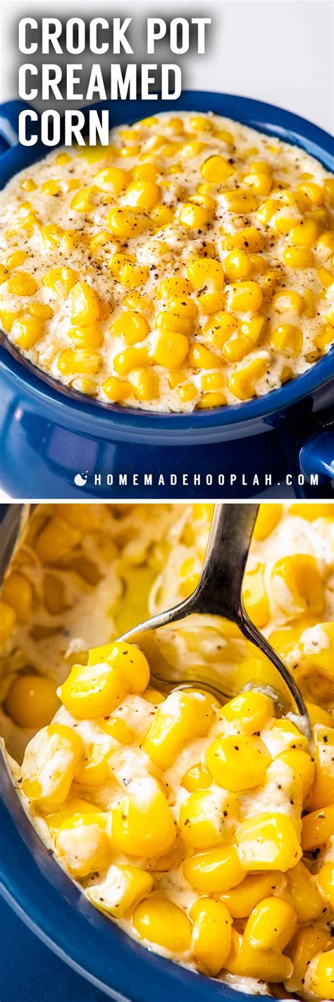 crock pot creamed corn homemade hooplah