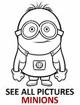 Minions Dibujo Minion Despicable Topcoloringpages sketch template