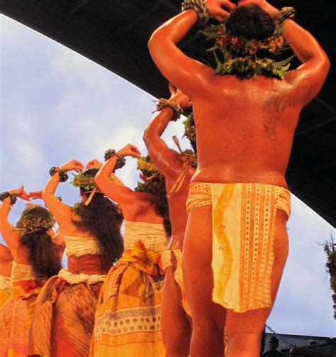 Hawaiian Kapa Being Worn And Performed In During Merrie Monarch 2011