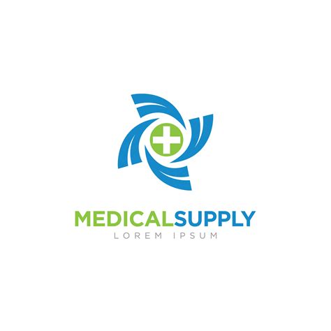 medical supply logo  vector art  vecteezy