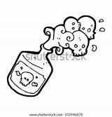 Poison Cartoon Bottle Shutterstock Vector Stock Lightbox sketch template