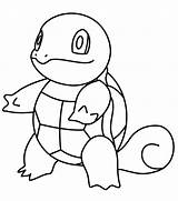 Pokemon Squirtle Coloring Pages Charmander Bulbasaur Characters Starter Color Print Squad Printable Kids Pokémon Getcolorings Getdrawings sketch template