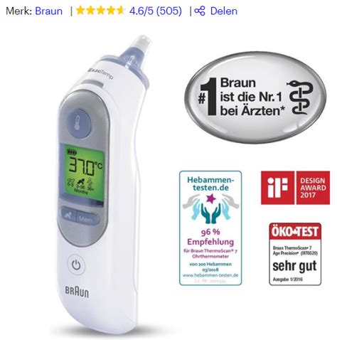 oorthermometer braun optimalegezondheidcom