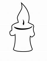 Candle Coloring Baptism Pages Template sketch template