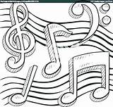 Music Coloring Pages Notes Getdrawings Adults sketch template