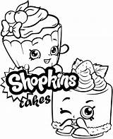 Shopkins Cakes Topcoloringpages sketch template