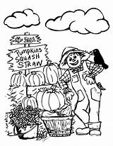 Coloring Pages Pumpkin Patch Color Clipart Kids Fun Skills sketch template