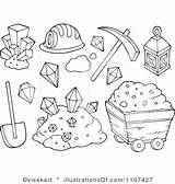 Mining Coloring Pages Gold Clipart Colouring Mine Kids Printable Illustration Clip Rush Google Color Search Royalty Drawings Panning Visekart Cart sketch template