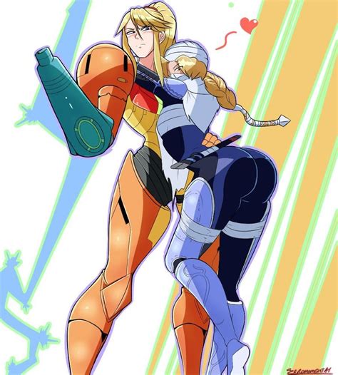 Samus And Sheik Affection By Zeromomentai With Images