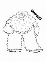 Gwangi Smallfoot Maak Persoonlijke Ausmalbild Malvorlage sketch template