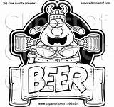 Viking Mugs Chubby Holding Beer Illustration Female Royalty Banner Text Over Cory Thoman Clipart Vector sketch template