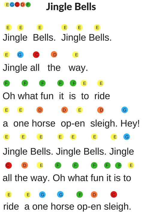 christmas handbell song sheets jingle bells piano   kids christmas piano  piano