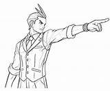 Apollo Justice Coloring Ace Attorney Pages Drawing Getdrawings Handsome Getcolorings Template sketch template