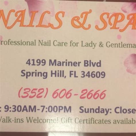 ny nails spa spring hill fl