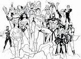 Coloring Justice Pages League Dc Comics Young Printable Colorings Unlimited Social Getdrawings Getcolorings Color sketch template