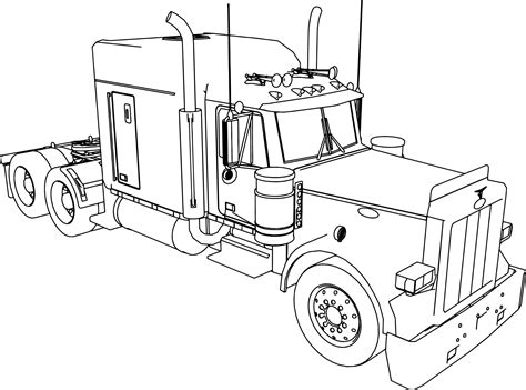 printable truck template