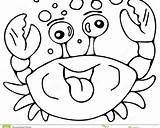 Crab Pages Coloring Cartoon Undersea Getcolorings Printable Getdrawings sketch template