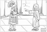 Centurion Servant Christianity Healed sketch template