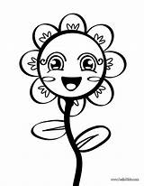 Flower Coloring Sheets Kids sketch template