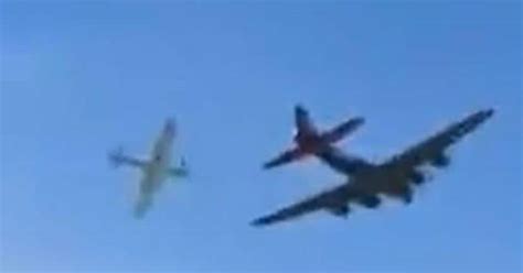 midair plane crash  dallas airshow caught  video  feared dead world news hindustan times