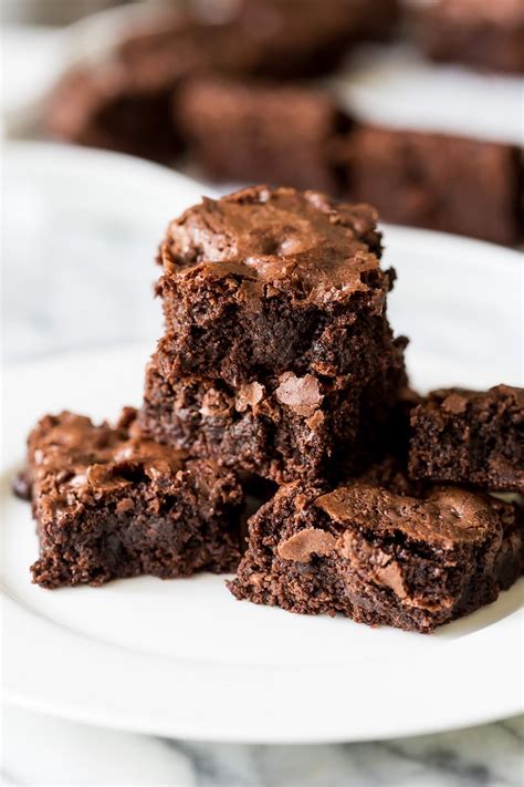homemade chocolate brownies  scratch fudgy delicious   box mix