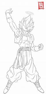 Gogeta Vegito Dibujar Ssj4 Goku Lineart Ssj Ultimate Saiyan Vegeta Broly Dbz Ssj3 Bardock sketch template