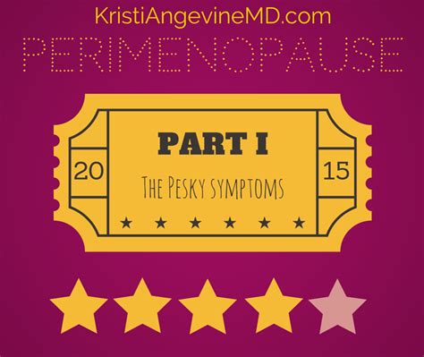 perimenopause part 1 the pesky symptoms