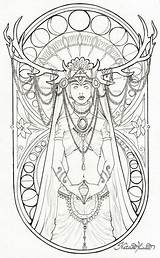 Pagan Wiccan Yoni Wicca Lineart Hamlet Uterus Nata Kali Artblog Natasailincic Ausmalen Obscura Erwachsene Adultos Norse Bos Afternoon Mandalas Pagine sketch template