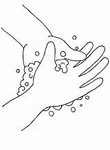 Washing Hands Handwashing Lavarse Colouring Bestcoloringpagesforkids Coloringsky Hygiene Ot7 Bubbling sketch template