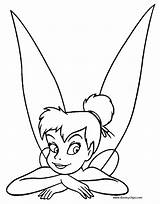 Coloring Tinker Bell Pan Peter Pages Disney Disneyclips Tinkerbell Wendy Funstuff sketch template