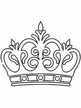 Crown Coloring Pages Royal Sheets Crowns Queen sketch template