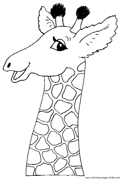 head   giraffe color page giraffe colors giraffe coloring pages