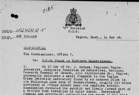 Top Secret Ufo Files Leaked “ufo Found In The Canadian