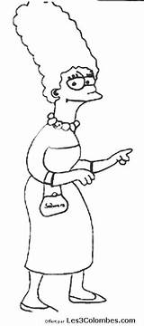 Marge Simpsons Kolorowanki sketch template