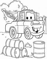 Tow Truck Coloring Pages Printable Getcolorings Pixar sketch template