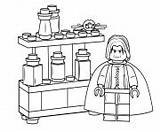 Potter Harry Lego Coloring Snape Severus Printable Pages sketch template