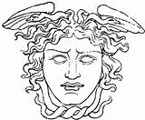 Medusa Coloring Pages Drawing Printable Head Color Greek Popular Getcolorings Getdrawings Choose Board Mythology Coloringhome sketch template