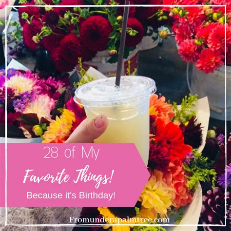 28 of my favorite things