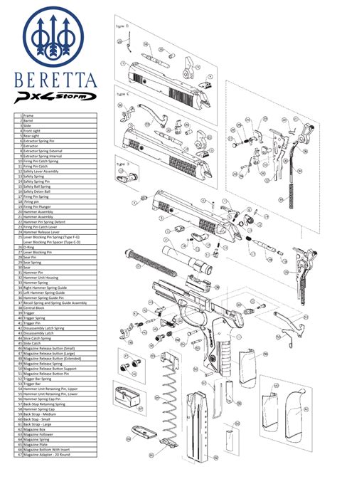beretta px storm schematic