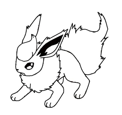 pokemon flareon coloring pages printable  pokemon coloring pages