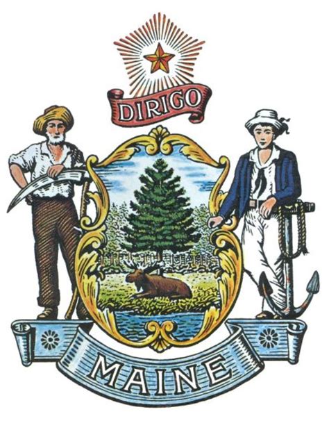 great seal   state  maine    maine public