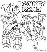 Kong Donkey Coloring Pages Diddy King Printable Mario Print Kids Sheets Coloringhome Don Super Country Jungle Colouring Popular Color Donkeys sketch template